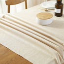 TDR-Waterdicht linnen effen kleur tafelkleed - Beige 135 * 220 CM