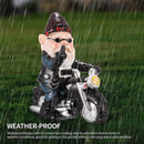 Tuinkabouter motorfiets dwerg - waterdicht tuindecoratie - grappige motorcadeaus - balkondecoratie