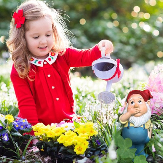 UniKorf.nl Tuinkabouter met 'GO AWAY' Bordje - Hars