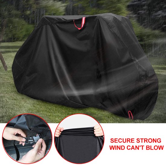 Optimale Bescherming voor je Fiets - 210D Oxford-stof Fietsenhoes met draagtas- tegen Stof en Water-zwart 180X60X90CM