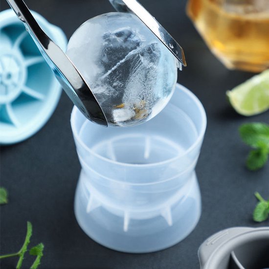 TDR-4 stuks Siliconen ijshockey ijsbakvorm grijs (groot) 11*8*7.5CM