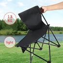 Campingstoel Vouwstoel Visstoel - Zwart - Tot 150Kg