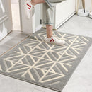 Antislip Deurmat - Geometrisch - Absorberend - 60x90CM - Gri