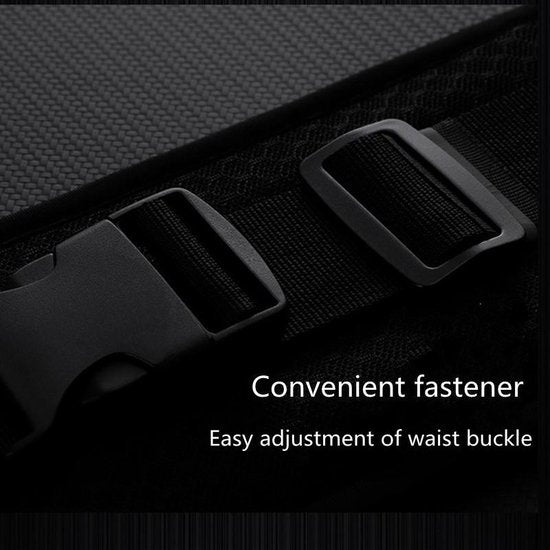 Heuptasje sport – running belt - verstelbare buideltas van 60 tot 120 cm - waterafstotend - grijs