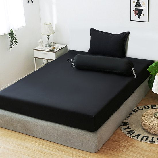 Ademende Antibacteriële Matrashoes 90x200cm - Zwart