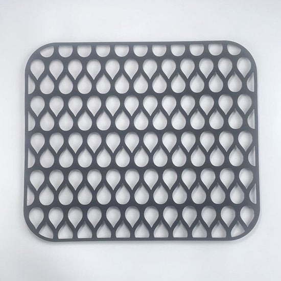 Holle gootsteen afvoermat grijs 35cm*30cm