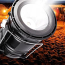 Xtraworks -2 in 1 Multifunctionele Solar LED Campinglamp-Lantaarn-zwart