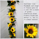 3x Zonnebloem Slinger Decoratie 2,25m voor Feesten