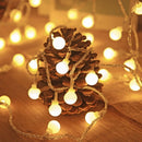LED bal lichtsnoer warm wit 12m 100 lichtjes bal USB 8 functies afstandsbediening