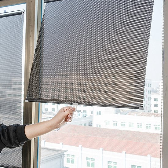 Ro lzonnescherm 40*60cm zwart