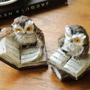 Uil Ornament Hars Lezende Uil - Desktop Decoratie - Gedetailleerd Ontwerp