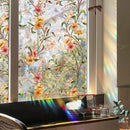 Verduisterende Raamfolie Bloemen – 40x100 cm – Privacy Glasfolie – Statisch Zelfklevend – Decoratief & Herbruikbaar