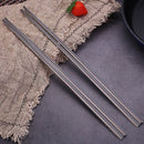 Roestvrijstalen Chinese eetstokjes - 5 paar zwart