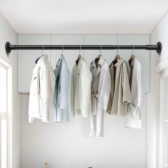 Uittrekbare Kledingkast Hanger- Garderobestang-douchegordijn