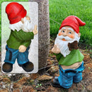 Ondeugende Tuinkabouter met Opgeheven Middelvinger