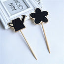 10 Mini Zwarte Borden - Plantenstekers en Labels