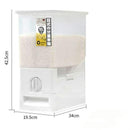 Japans Rijst/Granen Container/Dispenser/ Opbergdoos - 10KG inhoud - wit