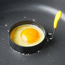 Ei ringen 4 stuks RVS met siliconen handgreep antiaanbak