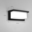 Led buiten moderne minimalistische wandlamp inductie 18W wit licht