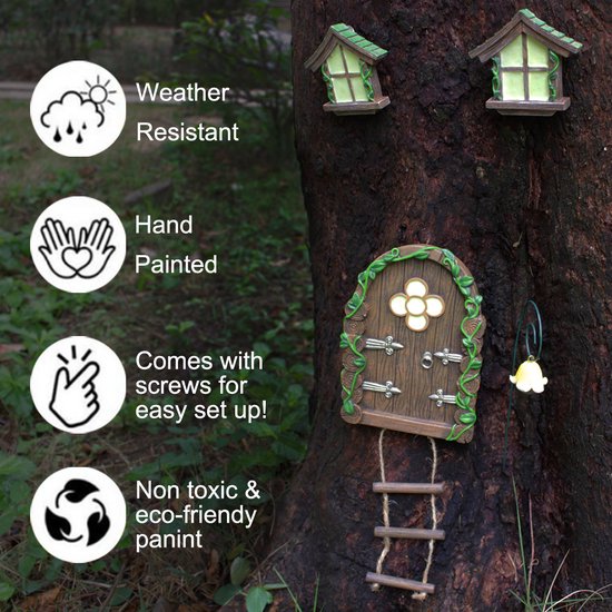 Elf lichtgevende deur- en raamhangers creatieve hars puntige