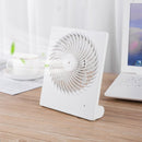 Stijlvolle en handige oplaadbare miniventilator - 3 instelbare snelheden-USB opladerbaar-wit -152x42x185mm