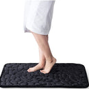 Badkamermat 50x80cm zwart - Luxe, anti-slip, absorberend