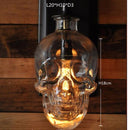 Wandlamp schedel in retro stijl-helder glazen wandlamp