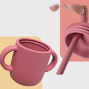 8 delig Complete Baby Eetserviesset voor Baby's van 3 Maanden en Ouder-bordeaux rood