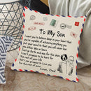 TDR Sierkussensloop 45x45 cm - 'To my son' Cadeau