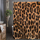 Waterdicht douchegordijn met luipaardprint - - Luxe Uitstraling, Uitstekende Waterbestendigheid - Hoogwaardig, Extra Dik, Gemakkelijk te Installeren 180*200CM-zwart/goud