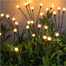 Verlicht Je Tuin met Stijl-LED-tuinlamp op zonne energie vuurvlieg 10 lichts-warm licht-74 cm Hoog