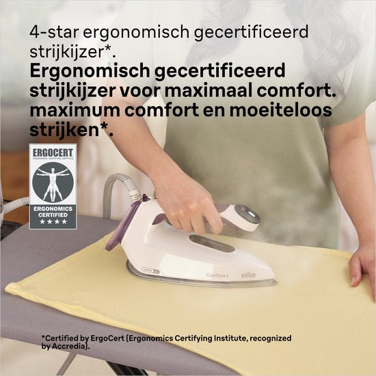 Braun CareStyle 5 IS5247VI - Stoomgenerator - Lichtgewicht Strijkijzer - Groot Waterreservoir - Violet
