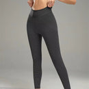 Yogabroek -Sport legging- honingraatontwerp - Hoog getailleerd -Zwart - Maat L