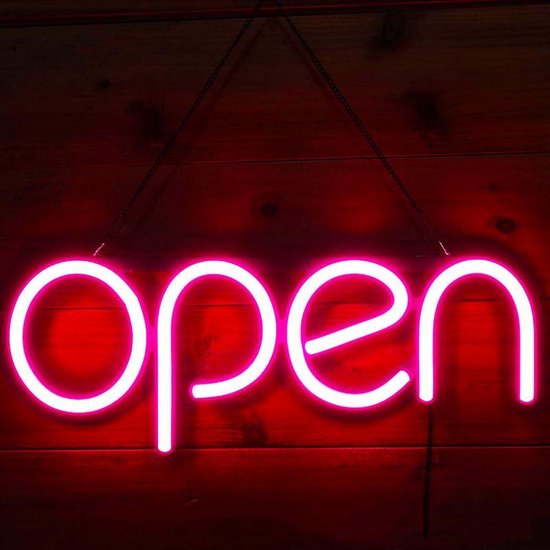 Xtraworks LED Neon Open Bord - Roze Hanglamp