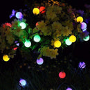 Tuinverlichting zonne-energie 12m 100 LED bollen multicolor
