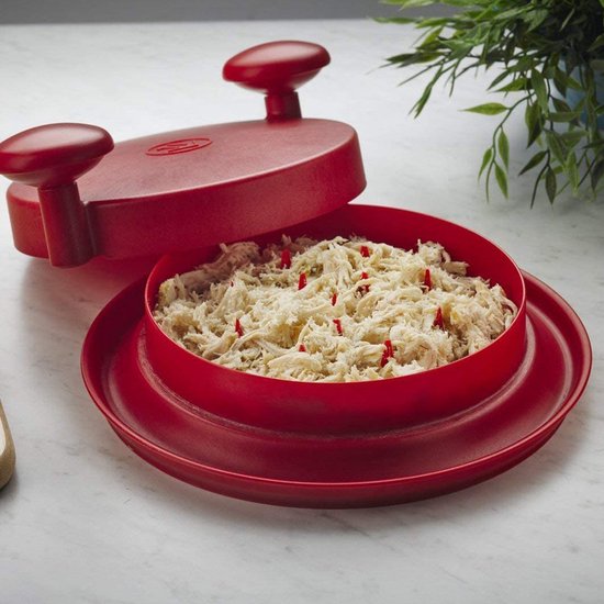 TDR-Handmatige vleesversnipperaar-ShredMachine-Geschikt voor het maken van salades-speciaal voor dieet houder-rood