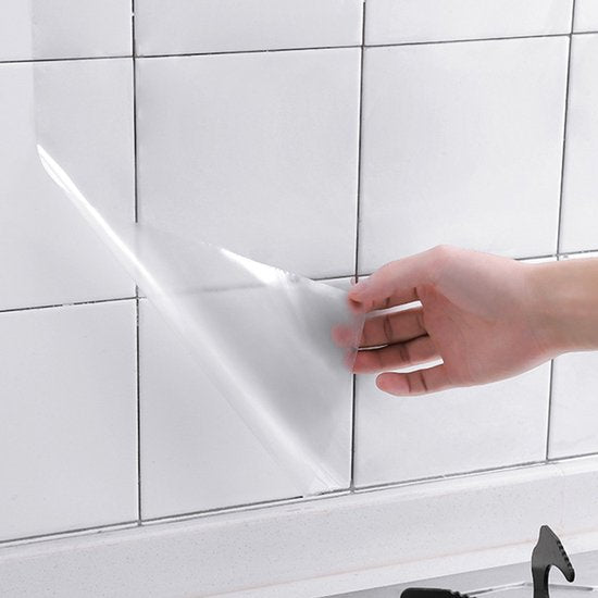 Transparante anti-olie keukenfolie 60cm x 5m