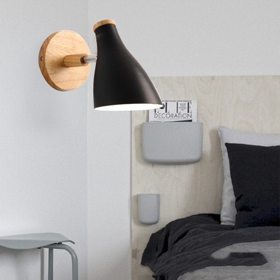 Stijlvolle Scandinavische Wandlamp - Minimalistisch Design voor Elke Ruimte-zwart