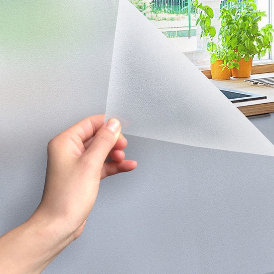 Zelfklevende Elektrostatische Glasfolie - Premium Mat Anti-Inkijk, Hoge Lichtdoorlatendheid, Eenvoudige Installatie - 90x200 cm