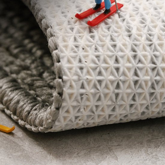 Antislip Deurmat Geometrisch 60x90 cm Wasbaar Grijs