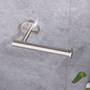 Luxe RVS toiletrolhouder - modern, zilver, incl. montage