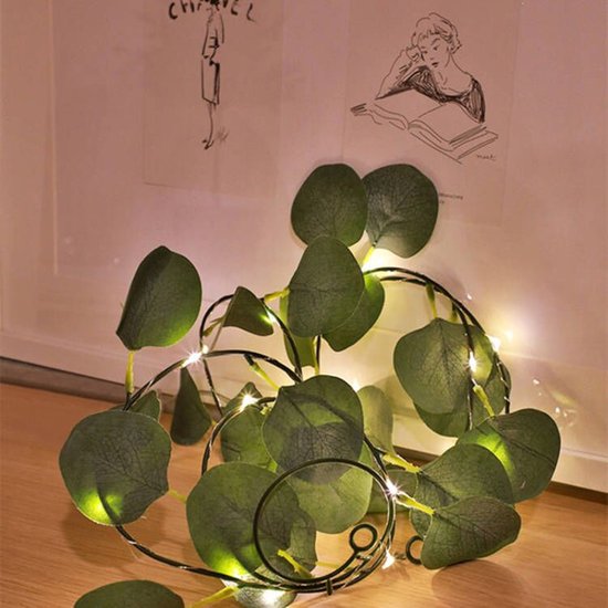 Xtraworks-LED lamp op zonne solar lichtslingers Eucalyptus 10 meter 100 lampen