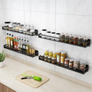 Kruidenrek RVS - Perforatievrij - 40x13x6 cm - Zwart