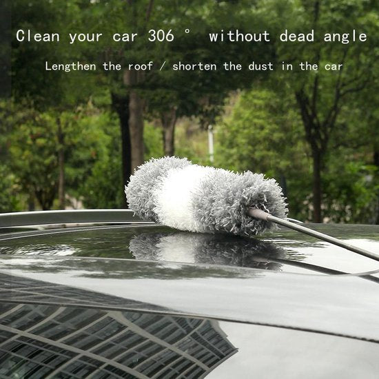 3-in-1 telescoopsteel met plumeau, lamellen- en chenillekop