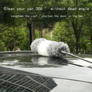 3-in-1 telescoopsteel met plumeau, lamellen- en chenillekop