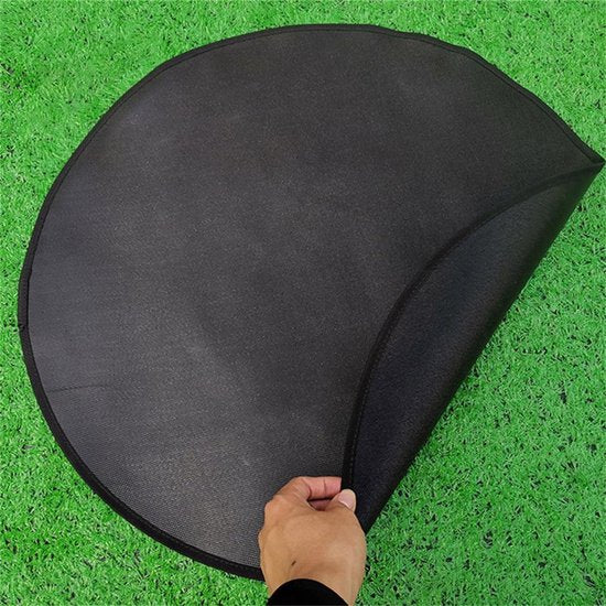 Tuin vloermat 36 inch - Bescherming onder barbecue - Zwart