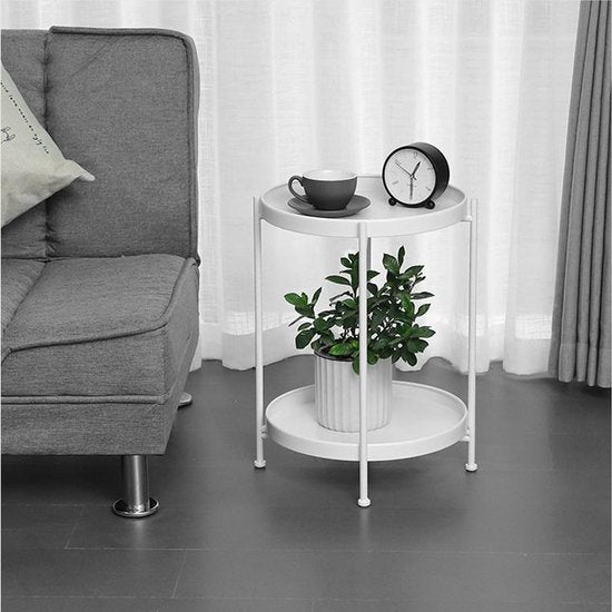 TDR - Nordic simple dubbellaagse kleine salontafel-wit