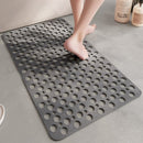 Anti-slip TPE badmat 75x43 cm - grijs