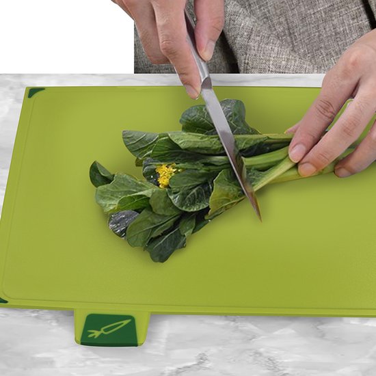 Snijplanken set - inclusief houder - 4 Snijplanken - Antibacterieel - Antislip