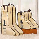 2x Laarsjes opbergzak 28x24x29cm - Beige - Boots Organizer